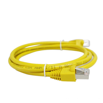 Yellow jumper wire Cat5e utp patch cord cable